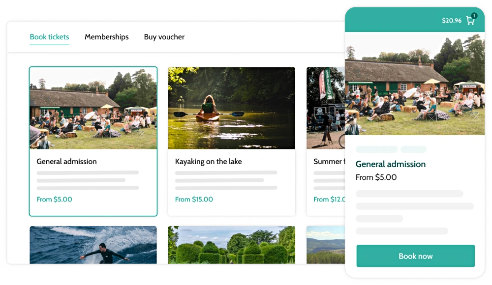 Beyonk's online ticketing system to sell tickets on a website